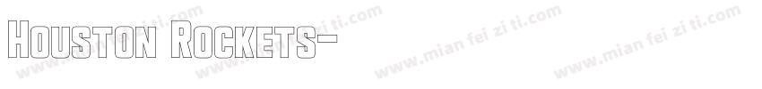 Houston Rockets字体转换